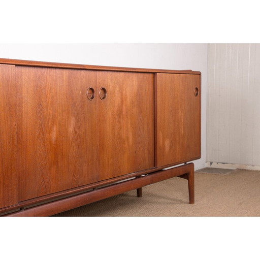 Vintage teakhouten dressoir van Arne Hovmand-Olsen voor Mogens Kold, Denemarken 1960