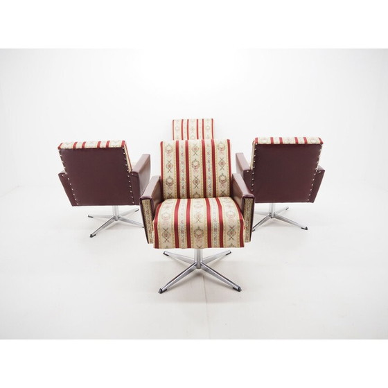 Image 1 of Midcentury Set van 4 draaibare fauteuils, 1970