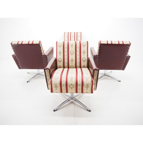 Image 1 of Midcentury Set van 4 draaibare fauteuils, 1970