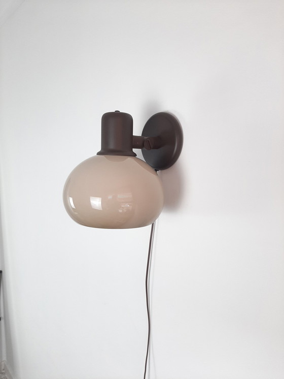 Image 1 of Vintage Herda Wandlamp, Jaren 70 Lamp, Mushroomlamp