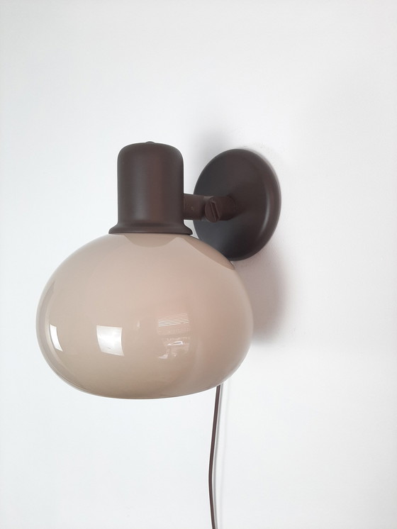 Image 1 of Vintage Herda Wandlamp, Jaren 70 Lamp, Mushroomlamp