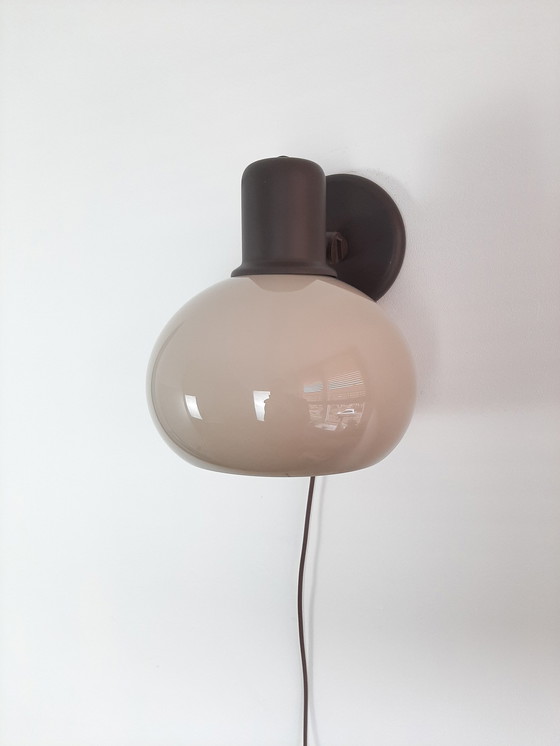 Image 1 of Vintage Herda Wandlamp, Jaren 70 Lamp, Mushroomlamp