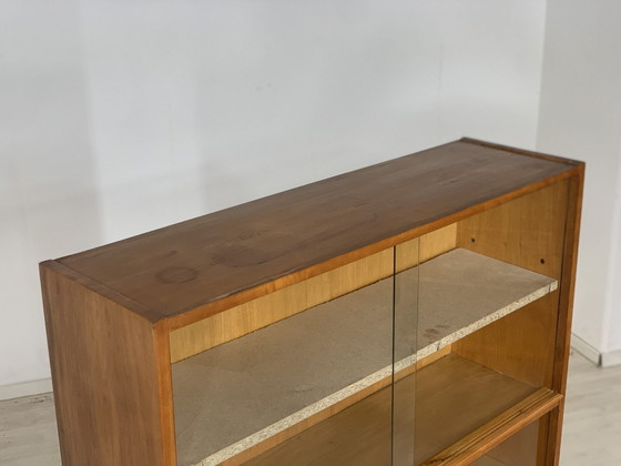 Image 1 of Mid Century hoge plank boekenkast vintage