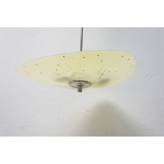 Image 1 of Vintage glazen ophanging, Tsjecho-Slowakije 1960