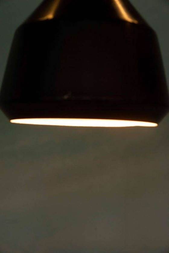 Image 1 of Vintage design jaren hanglamp, zwart-wit retro sfeerlampje