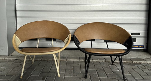 2X Retro Saturn Design Fauteuils