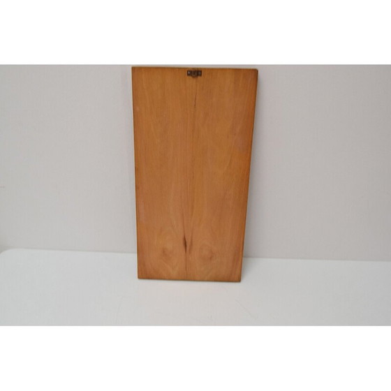 Image 1 of Vintage houten en koperen wandsculptuur door I.E.Hošek, Tsjecho-Slowakije 1960