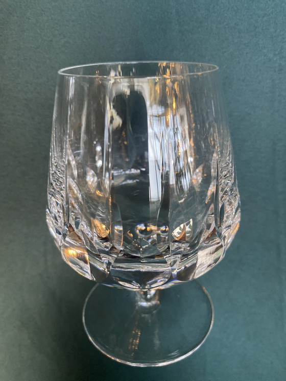 Image 1 of Set Diepgeslepen Kristallen Cognacglazen