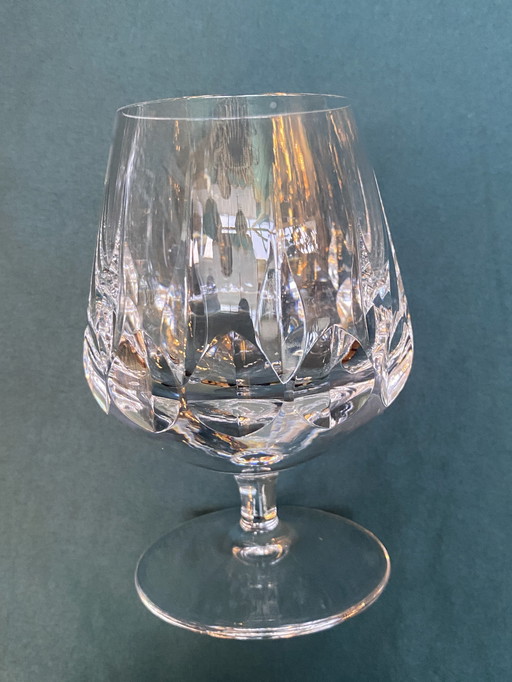 Set Diepgeslepen Kristallen Cognacglazen