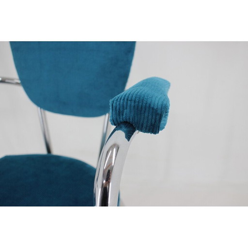 Paar vintage italiaanse corduroy fauteuils, jaren 1960