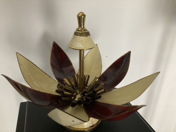 Image 1 of Art Deco Lotusbloem Sigarettendispenser