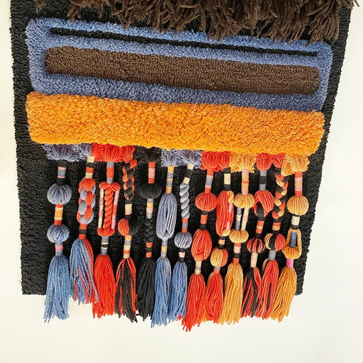 Vintage wollen wandkleed van Ewald Kröner voor Schloss Hackhausen, Duitsland 1970