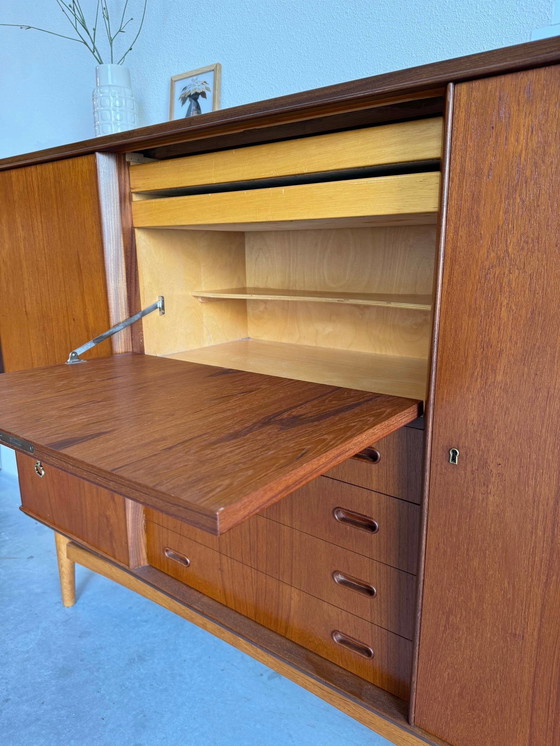 Image 1 of Deense highboard teak en eiken