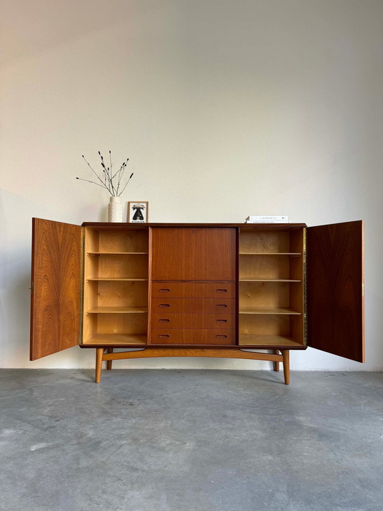 Image 1 of Deense highboard teak en eiken