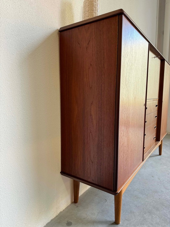 Image 1 of Deense highboard teak en eiken