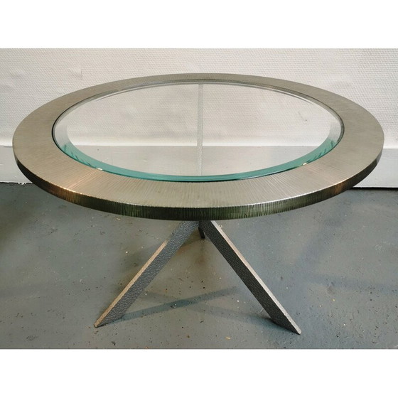 Image 1 of La Roche Bobois vintage glazen salontafel