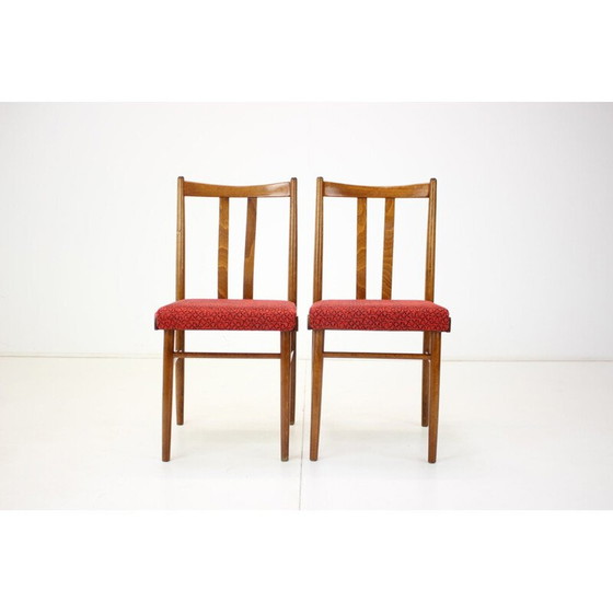 Image 1 of Set van 4 vintage eetkamerstoelen, Tsjecho-Slowakije 1970