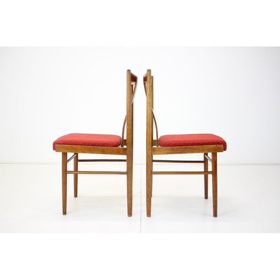 Image 1 of Set van 4 vintage eetkamerstoelen, Tsjecho-Slowakije 1970