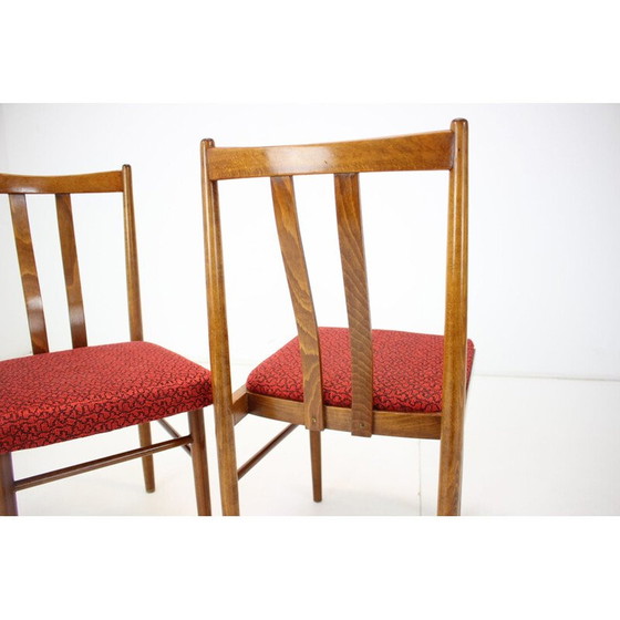 Image 1 of Set van 4 vintage eetkamerstoelen, Tsjecho-Slowakije 1970