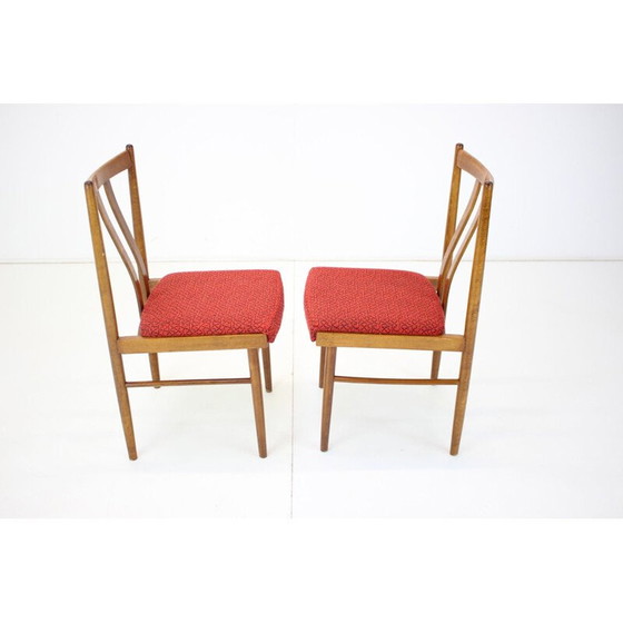 Image 1 of Set van 4 vintage eetkamerstoelen, Tsjecho-Slowakije 1970