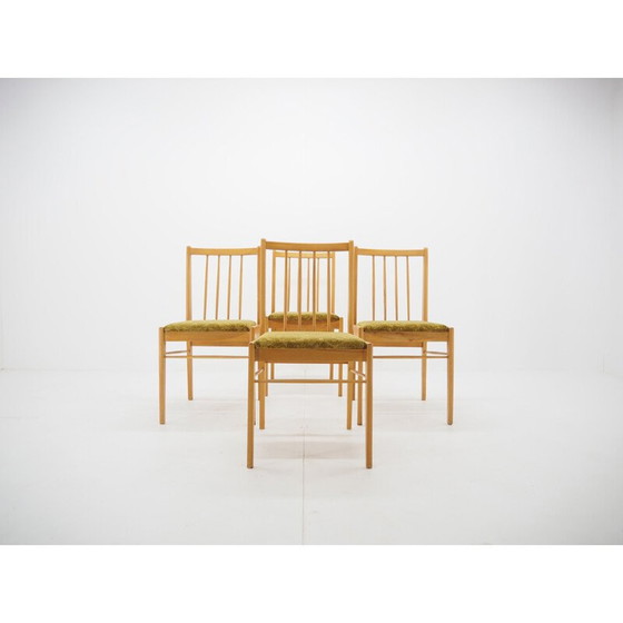 Image 1 of Set van 4, Midcentury Eetkamerstoelen Tsjecho-Slowakije 1970