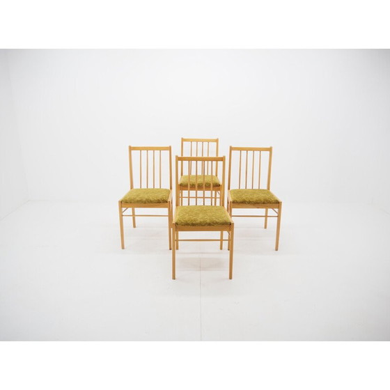 Image 1 of Set van 4, Midcentury Eetkamerstoelen Tsjecho-Slowakije 1970