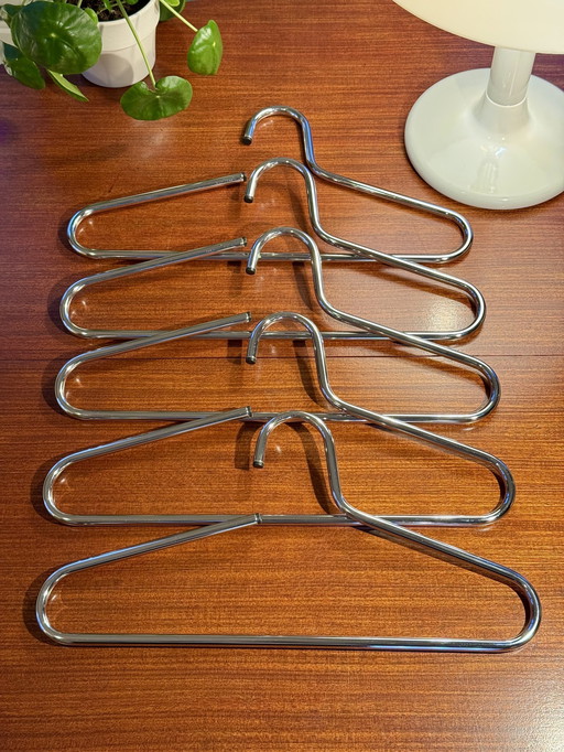 Set 5 Vintage Rvs Chrome Kleerhangers Mid Century Design