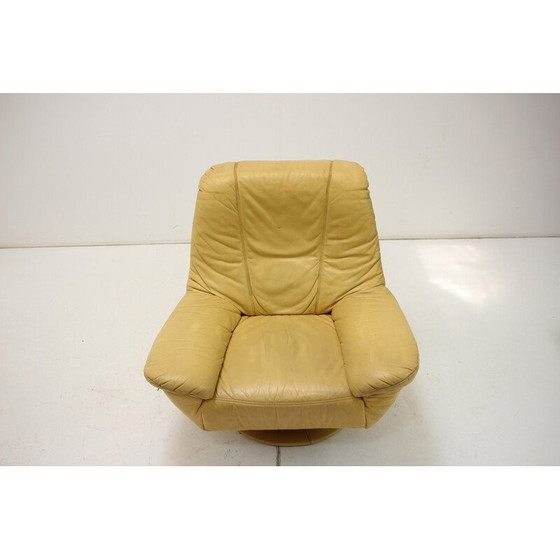 Image 1 of Vintage leren draaifauteuil, Duitsland