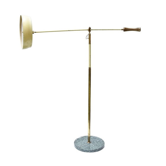 Image 1 of  Italiaanse gele vloerlamp van Angelo Lelli - 1950