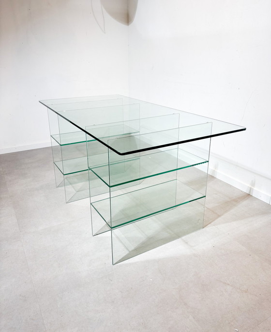 Image 1 of Glazen Ontwerp Bureautafel