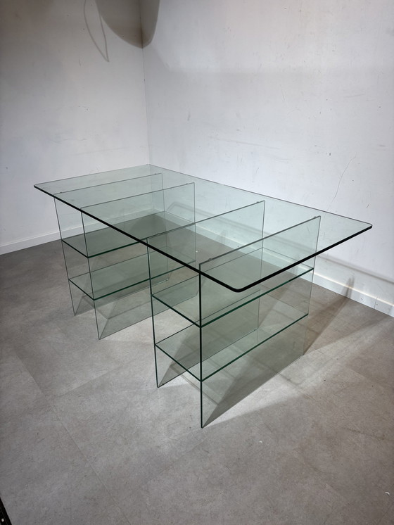 Image 1 of Glazen Ontwerp Bureautafel