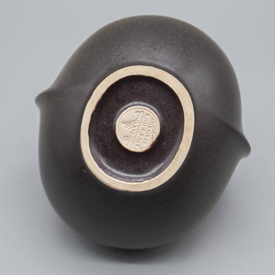 Image 1 of Uta Feyl "Venus" Keramische Vaas Duo Rosenthal Studio Lijn 1980 14Cm + 12Cm Wgp Mcm