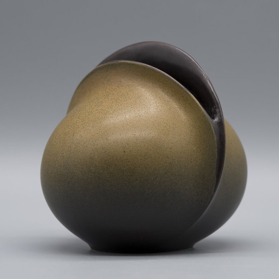 Image 1 of Uta Feyl "Venus" Keramische Vaas Duo Rosenthal Studio Lijn 1980 14Cm + 12Cm Wgp Mcm