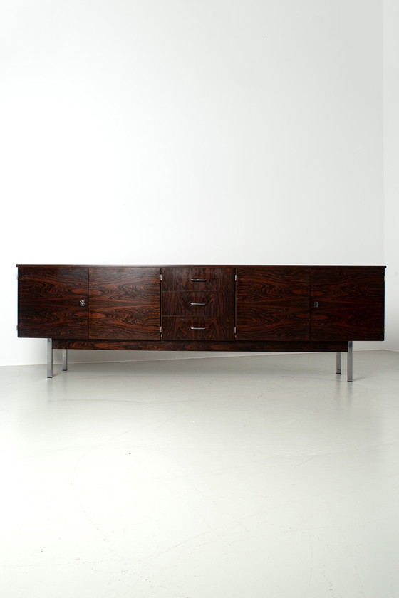 Image 1 of Vintage dressoir met palissander-look