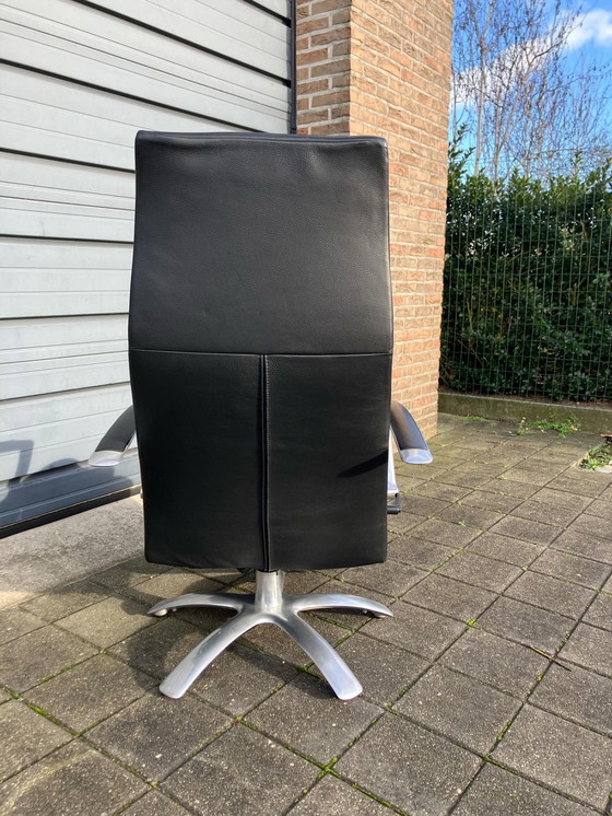 Image 1 of Jori Brainbuilder Relax Fauteuil, Medi, Mono-Move Zwart Leder Konia Black, Incl Hoofdkussen