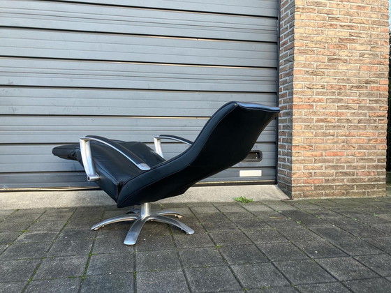 Image 1 of Jori Brainbuilder Relax Fauteuil, Medi, Mono-Move Zwart Leder Konia Black, Incl Hoofdkussen