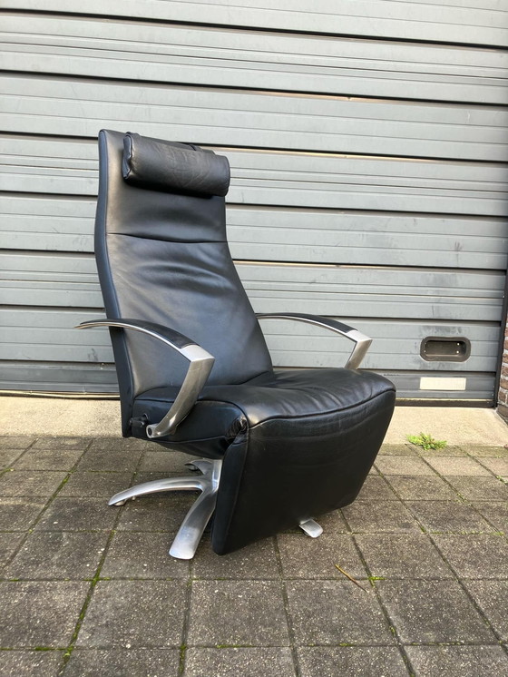 Image 1 of Jori Brainbuilder Relax Fauteuil, Medi, Mono-Move Zwart Leder Konia Black, Incl Hoofdkussen