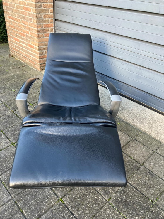 Image 1 of Jori Brainbuilder Relax Fauteuil, Medi, Mono-Move Zwart Leder Konia Black, Incl Hoofdkussen