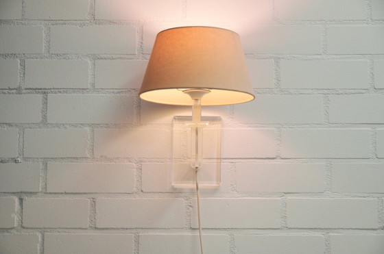 Image 1 of Plexiglas Wandlamp Beige Kap