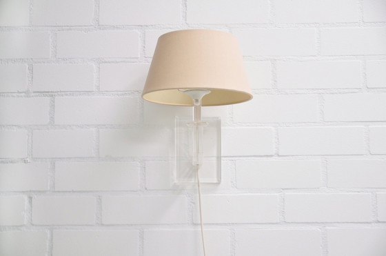 Image 1 of Plexiglas Wandlamp Beige Kap