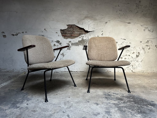 2x Gijs Van Der Sluis Vintage Lounge Chair