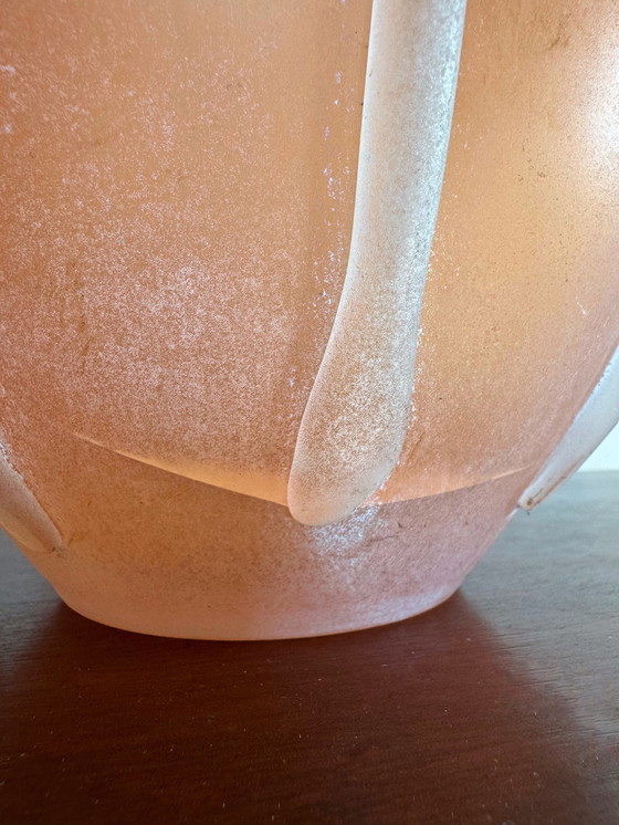 Image 1 of Antieke Murano Scavo glazen vaas