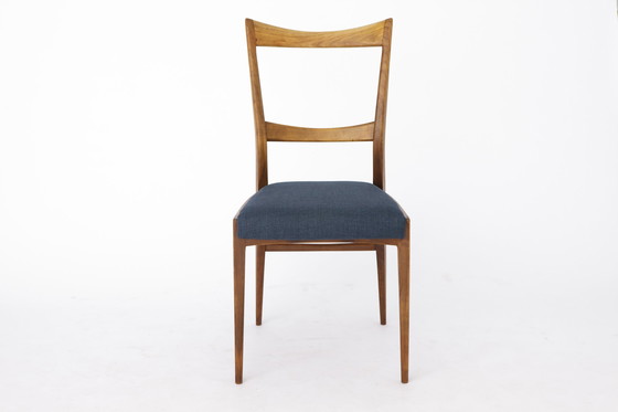 Image 1 of 3 Vintage stoelen, jaren 1960, Italië, Kersenhout