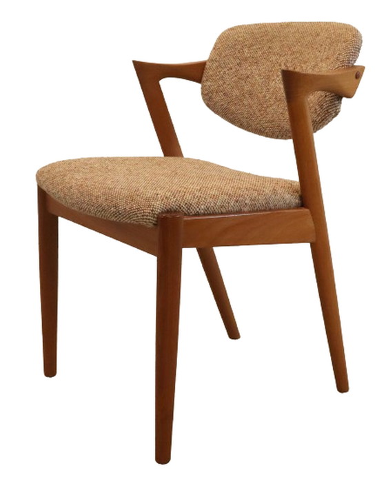 Image 1 of Kai Kristiansen model 42 stoelen eetkamerstoelen 'Fejo' vintage