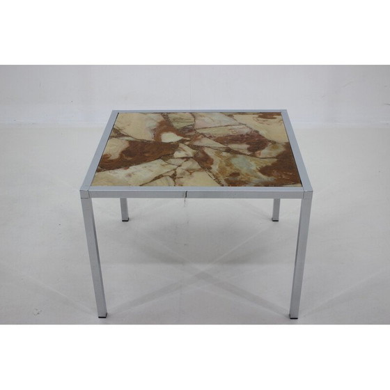 Image 1 of Vintage salontafel van chroom en hars, Duitsland 1980
