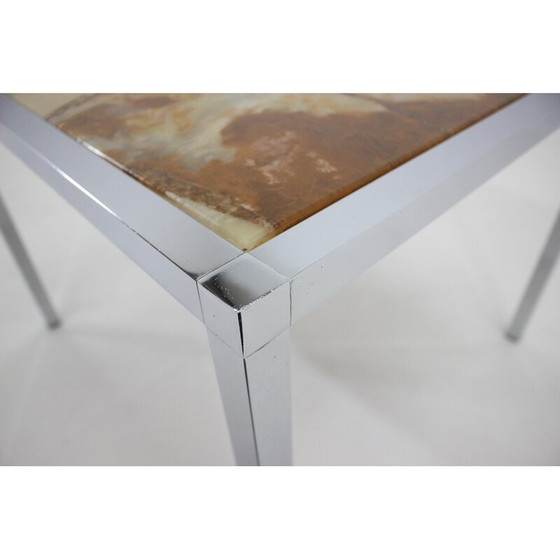 Image 1 of Vintage salontafel van chroom en hars, Duitsland 1980