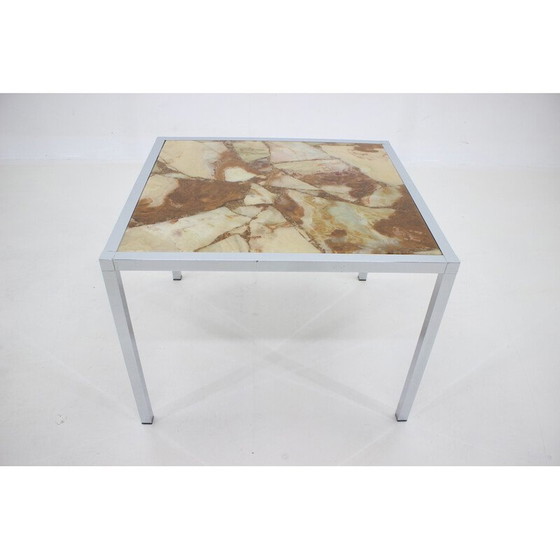 Image 1 of Vintage salontafel van chroom en hars, Duitsland 1980