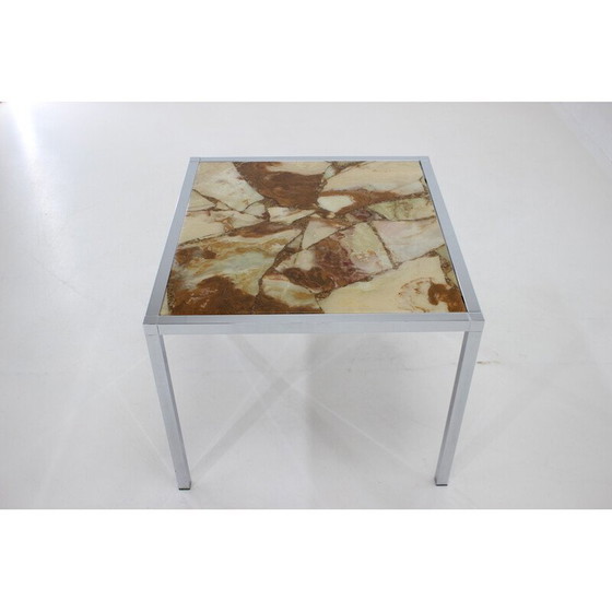 Image 1 of Vintage salontafel van chroom en hars, Duitsland 1980