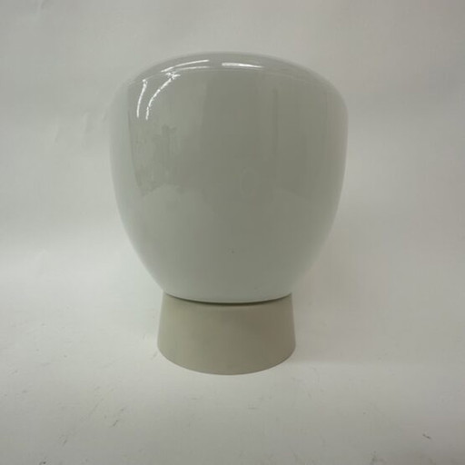 Minimalistische Opaline Plafondlamp Art Deco, jaren 1930