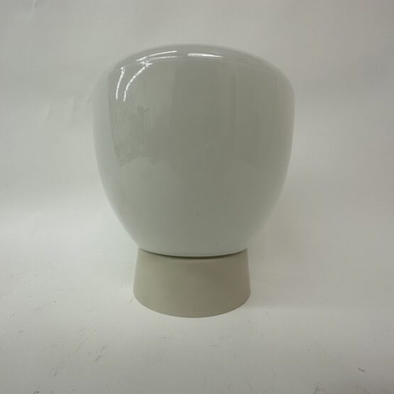 Image 1 of Minimalistische Opaline Plafondlamp Art Deco, jaren 1930